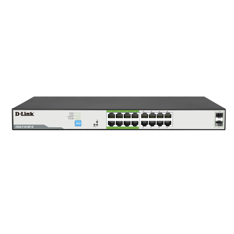 D-Link DGS-F1018P-E | 18-Port Gigabit PoE+ Switch
