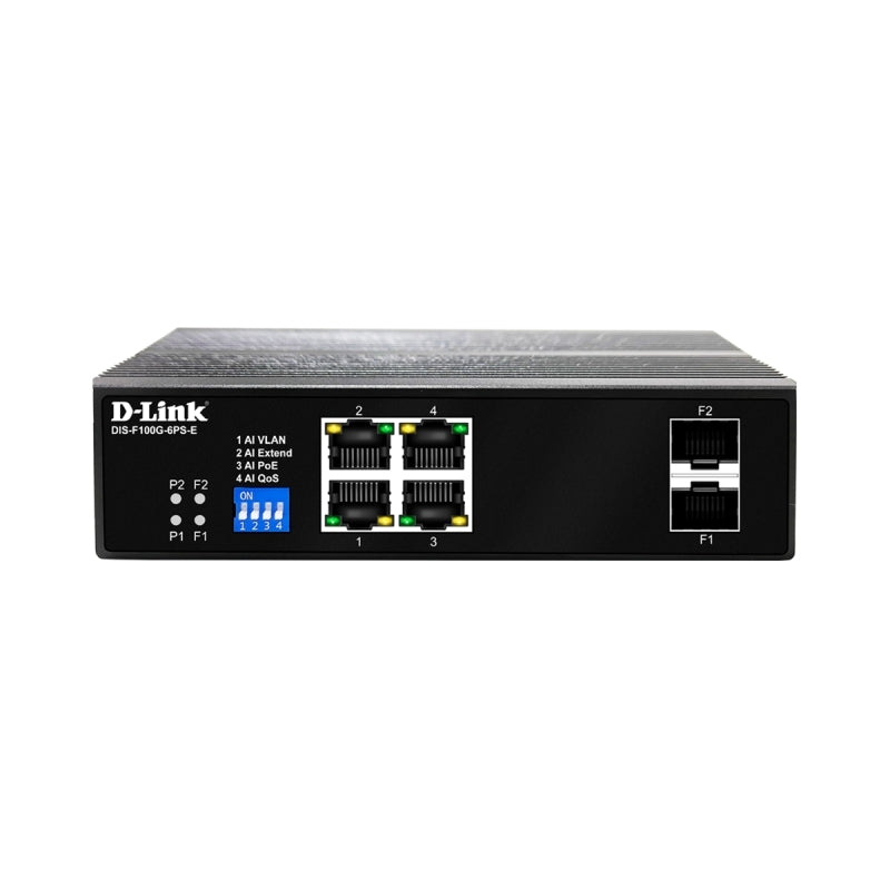 D-Link DIS-F100G-6PS-E | 6-Port Gigabit PoE+ Switch