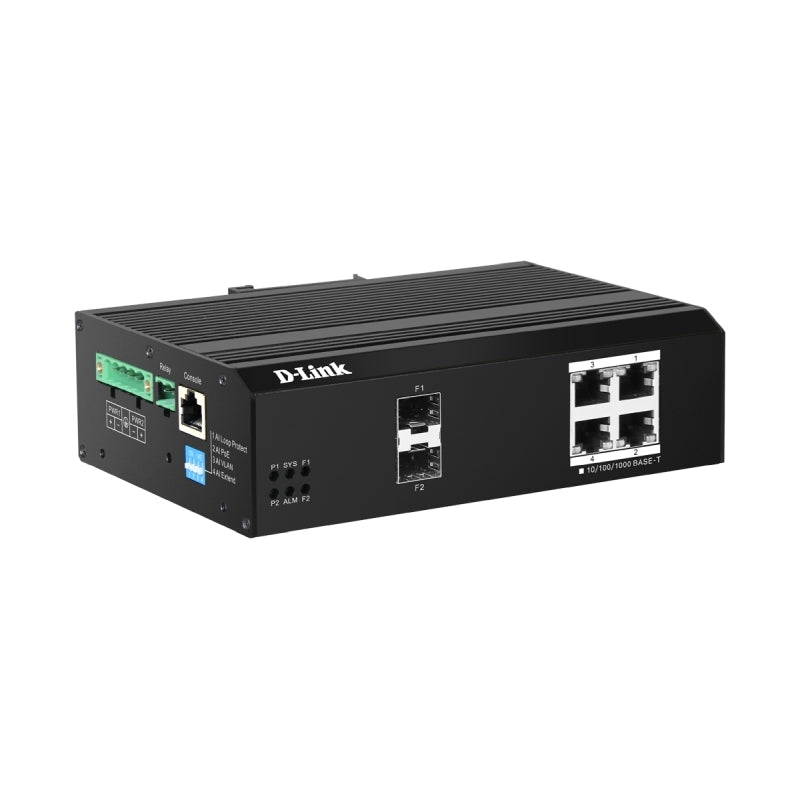 D-Link DIS-F200G-6PS-E | 6-Port Gigabit Smart Managed PoE+ Switch