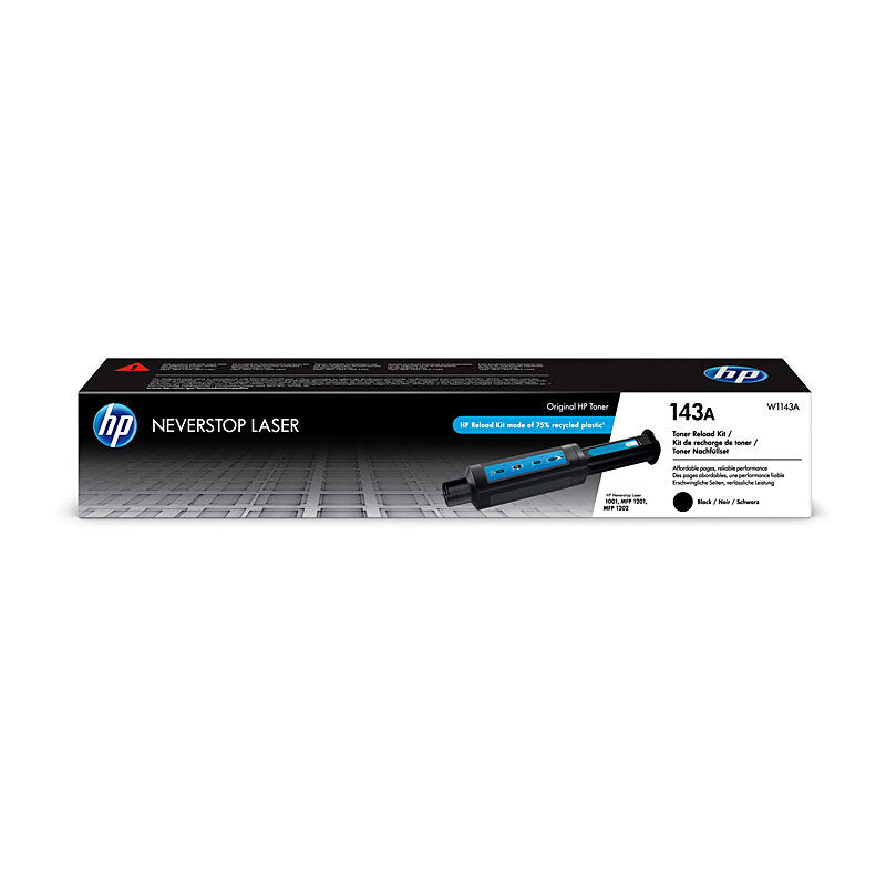 HP 143A W1143A — black toner reload kit retail packaging