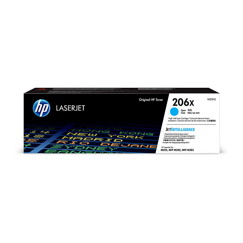 HP 206X Cyan High-Yield Toner Cartridge