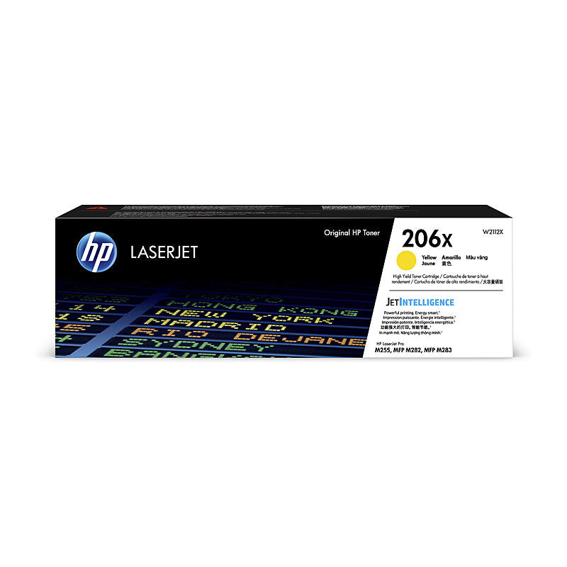 HP 206X Yellow High-Yield Toner Cartridge