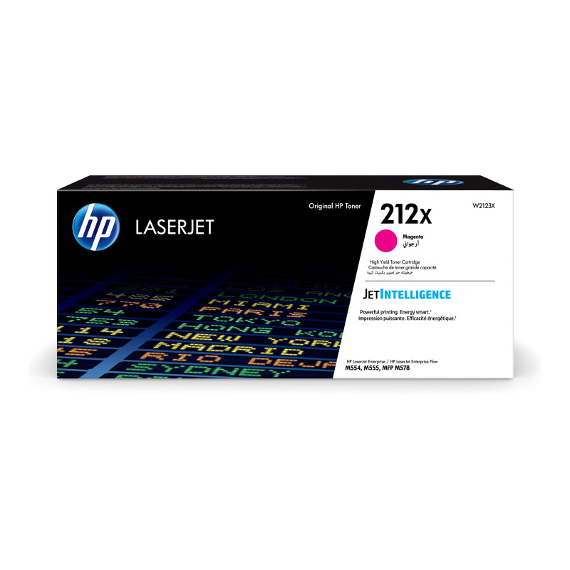 HP 212X W2123X — magenta toner retail packaging