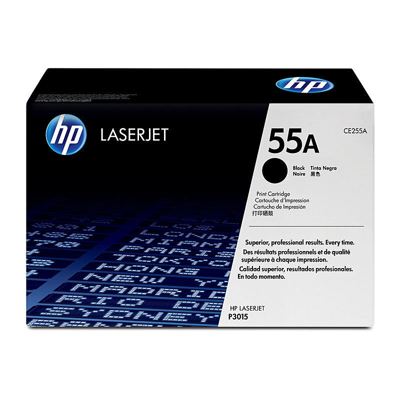HP 55A CE255A — black toner retail packaging