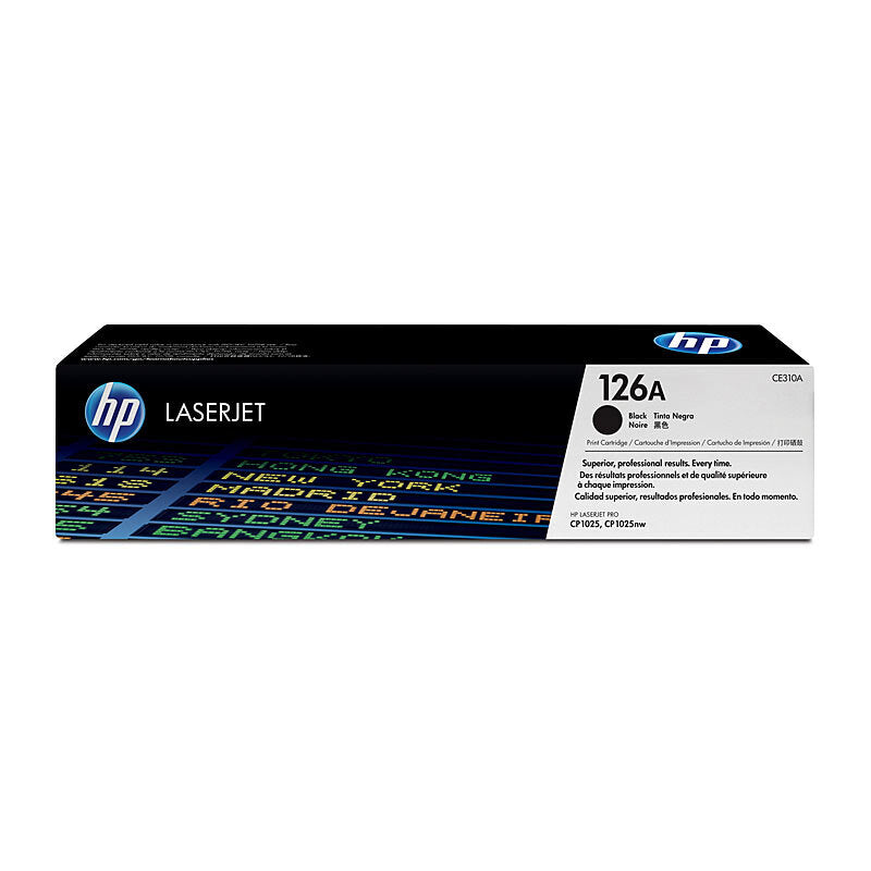 HP 126A CE310A — black toner retail packaging