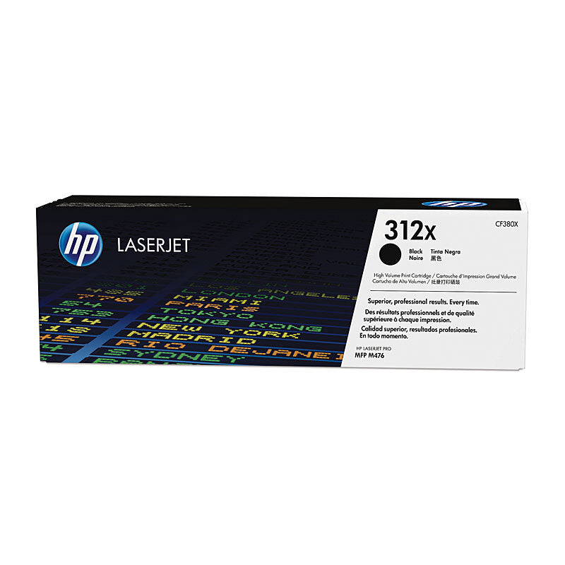 HP 312X CF380X — black toner retail packaging