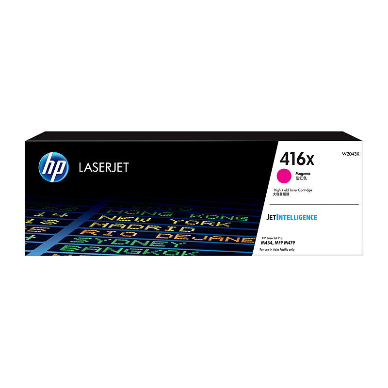 HP 416X W2043X — magenta toner retail packaging