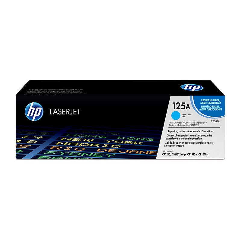 HP 125A CB541A — cyan toner retail packaging