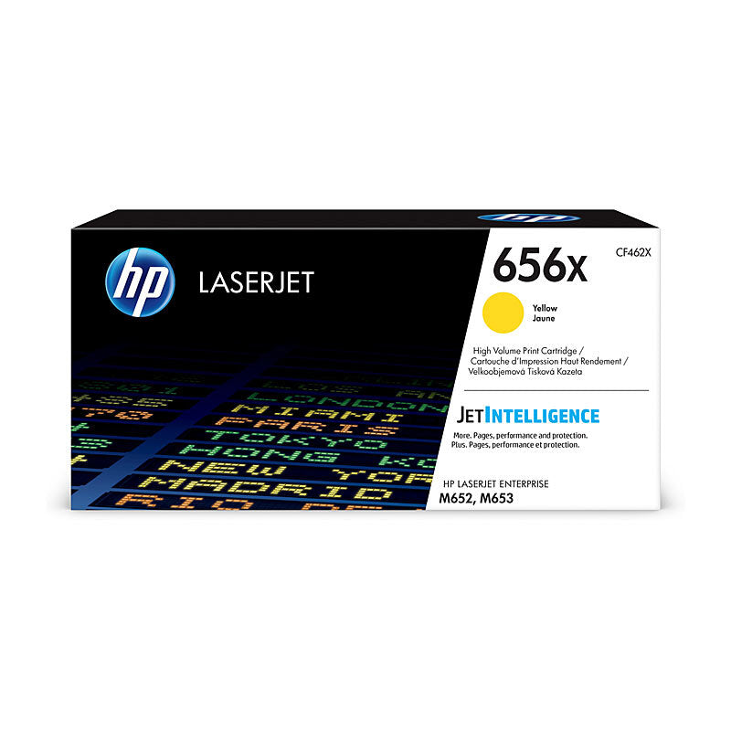 HP 656X CF462X — yellow toner retail packaging