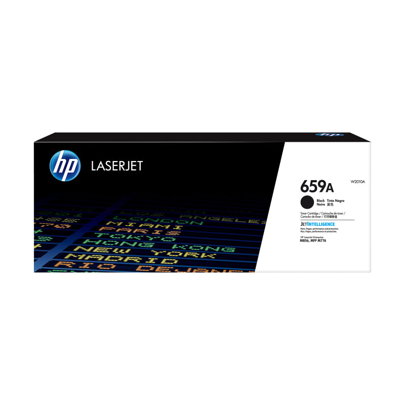 HP 659A W2010A — black toner retail packaging