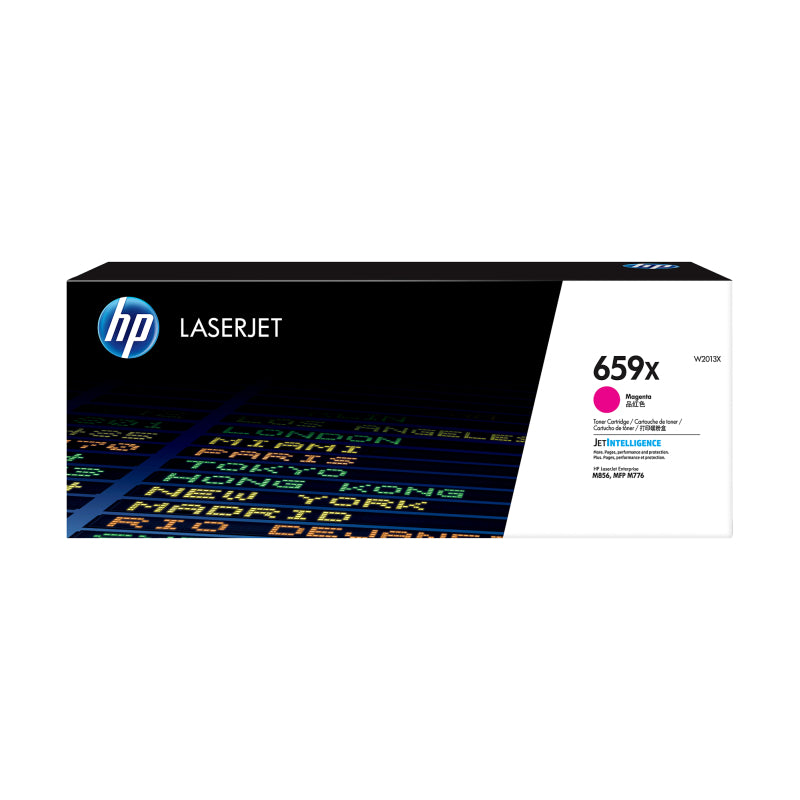 HP 659X W2013X — magenta toner retail packaging