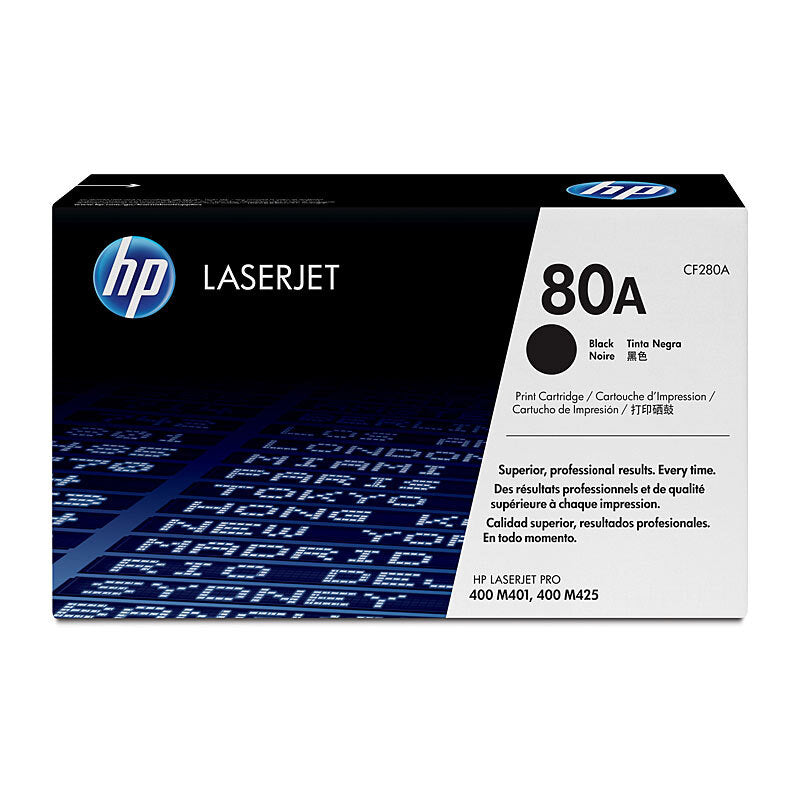 HP 80A CF280A — black toner retail packaging