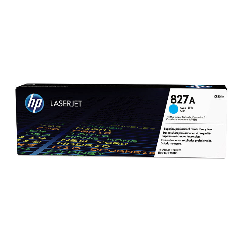 HP 827A CF301A — cyan toner retail packaging