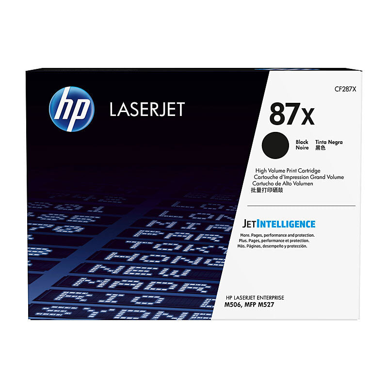 HP 87X CF287X — black toner retail packaging