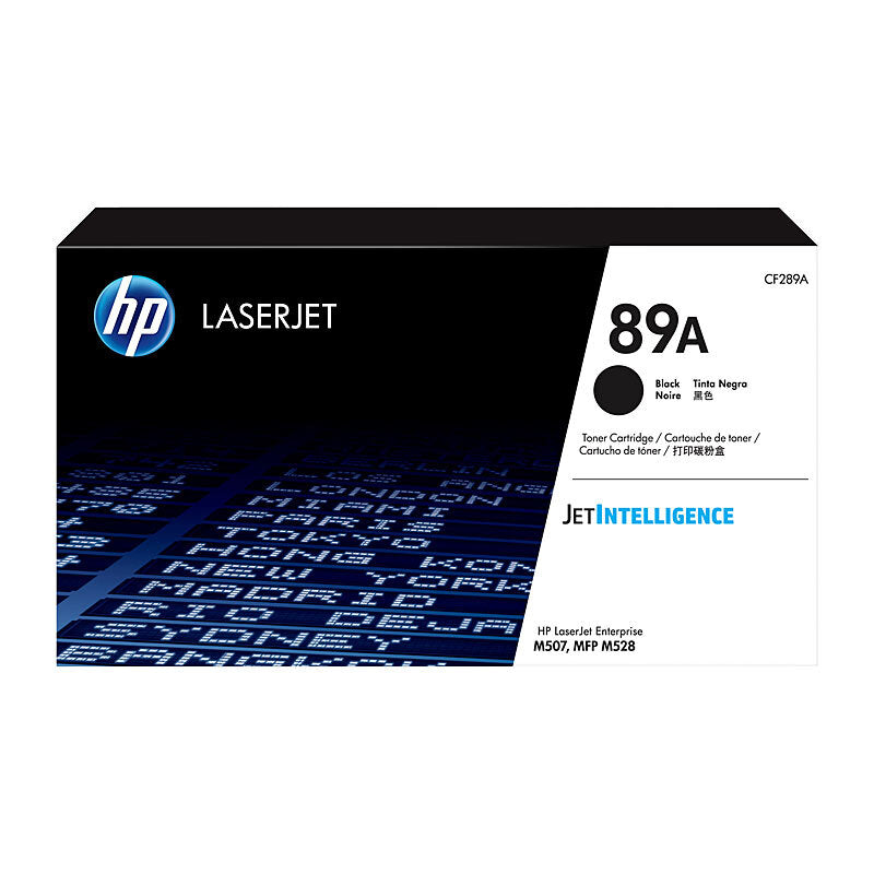 HP 89A CF289A — black toner retail packaging