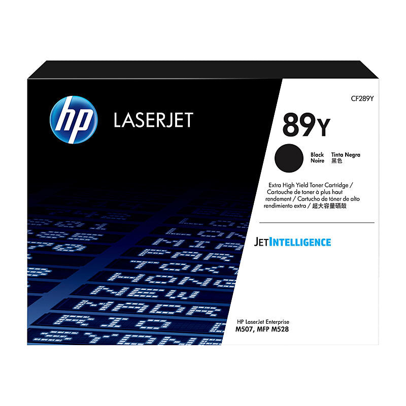 HP 89Y CF289Y — black toner retail packaging