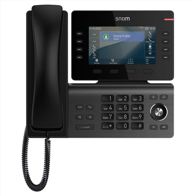 Snom D812 Desk Telephone | 5" Colour LCD | 8 SIP Accounts | GigE | PoE | 3Yr Warranty