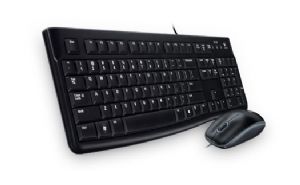 Logitech Mk120 Keyboard & Mouse Combo Quiet Typing And Spill Resistant High Definition Optical Tracking Thin Profile 3yr Wty
