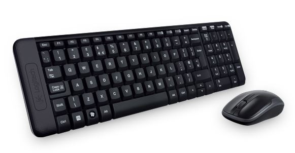 Logitech Mk220 Wireless Keyboard & Mouse Combo Much Smaller Design, Same Keys 2.4 G Hz 128 Bit Aes Encryption Fewer Battery Hassles