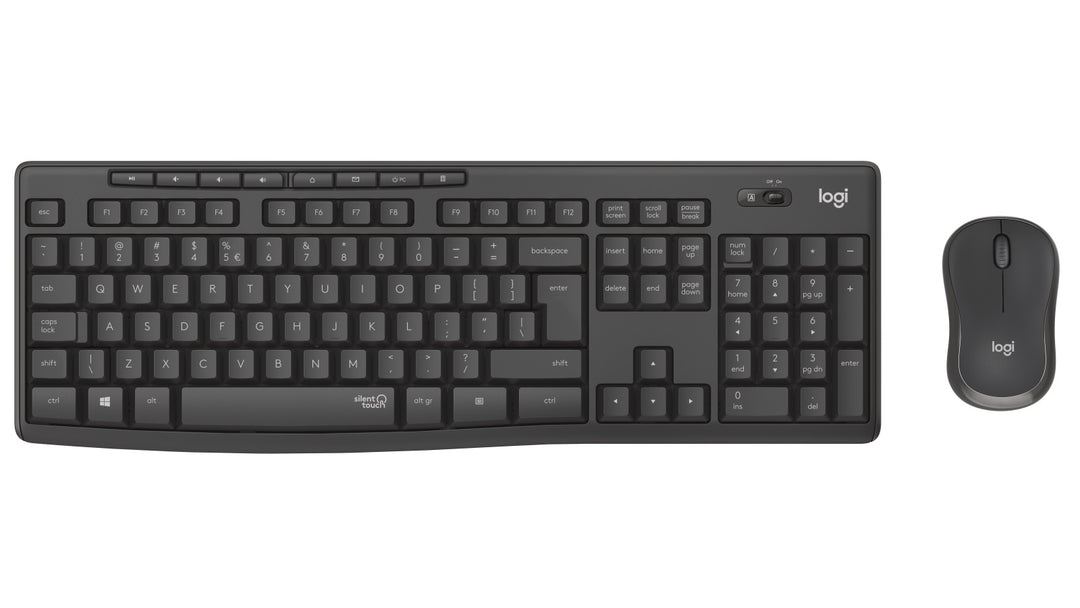 Logitech Mk295 Wireless Silent Keyboard And Mouse Combo, 2.4 Ghz Usb Receiver 1 Yr Wty