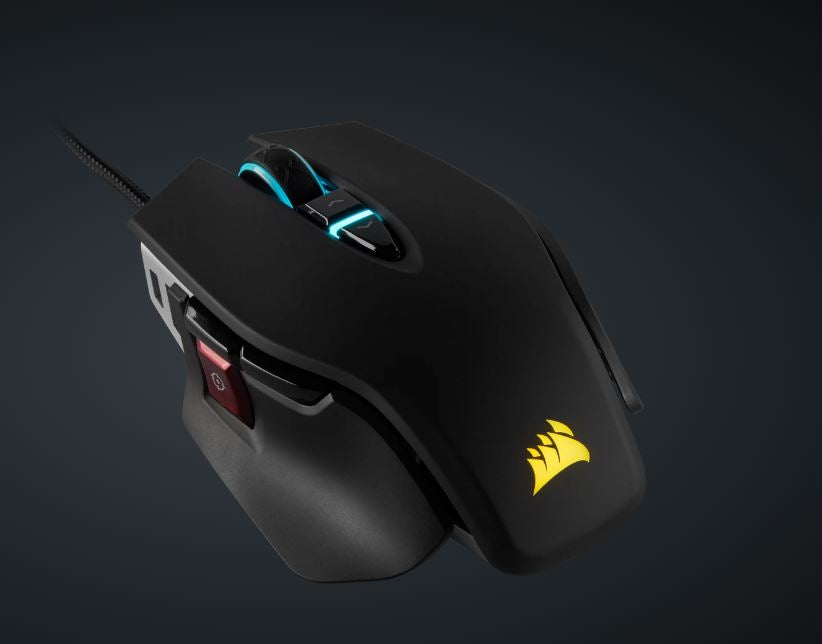Corsair M65 Rgb Ultra Tunable Fps Gaming Wired Mouse Black, Corsair Marksman 26,000 Dpi Optical Sensor, I Cue Software.