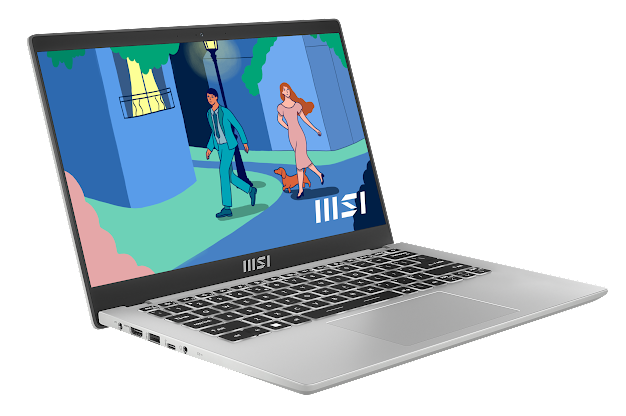 MSI Modern 14 C12M 14” FHD i5 16GB RAM 512GB Laptop - Urban Silver