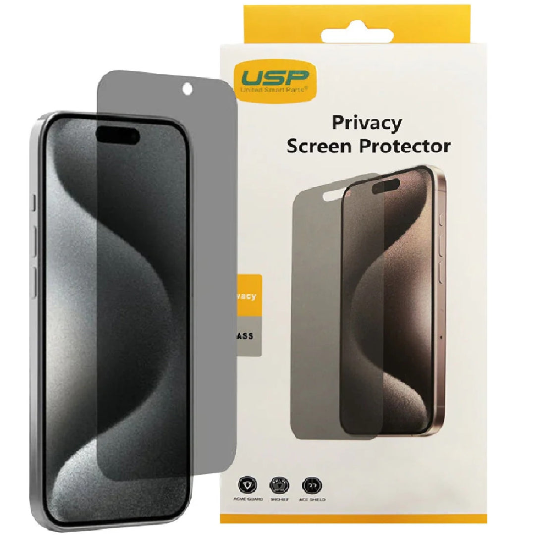 USP iPhone 17 Pro / 17 / 16 Pro Privacy Screen Protector | 9H | Anti-Spy | 3Yr Warranty