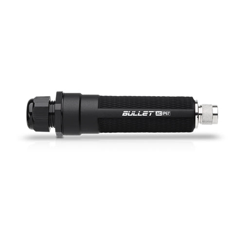 Ubiquiti BulletAC-IP67 Bullet AC IP67 Dual-Band 802.11ac Radio | 300+Mbps | PtP/PtMP | N-Male | 1Yr