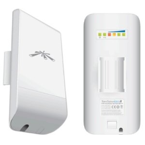 Two Ubiquiti network devices on a white background