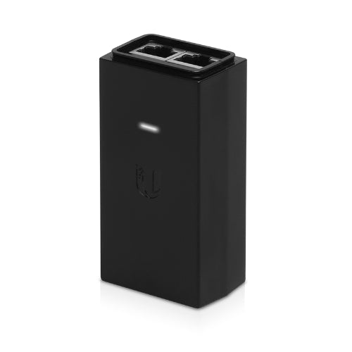 Black electronic device with USB ports on a white background