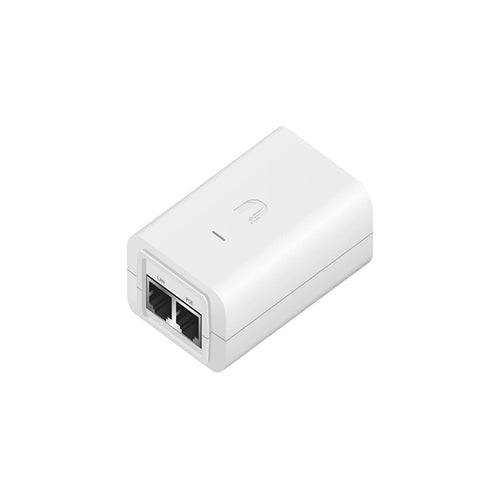 White network adapter on a white background