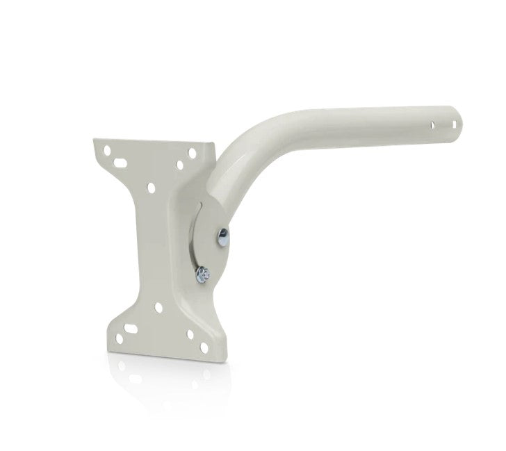 White metal bracket on a white background