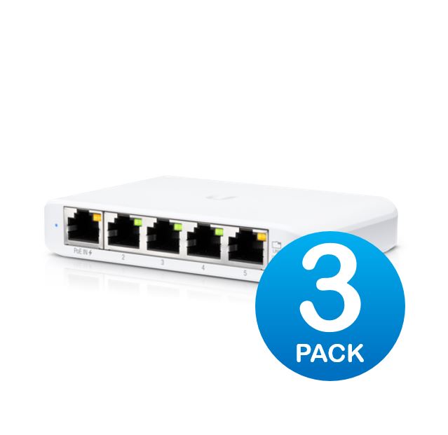 Ubiquiti USW-Flex-Mini-3 | 45-Port Gigabit Managed PoE Switch
