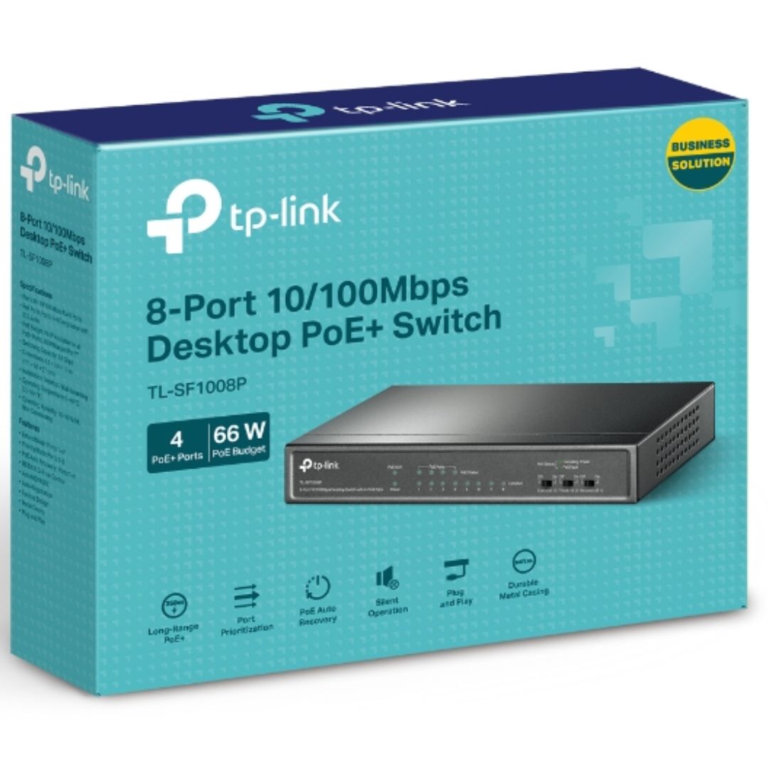 TP-Link TL-SF1008P 8-Port 10/100Mbps PoE Switch