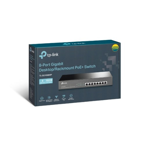 TP-Link TL-SG1008MP | 8-Port Gigabit PoE+ 