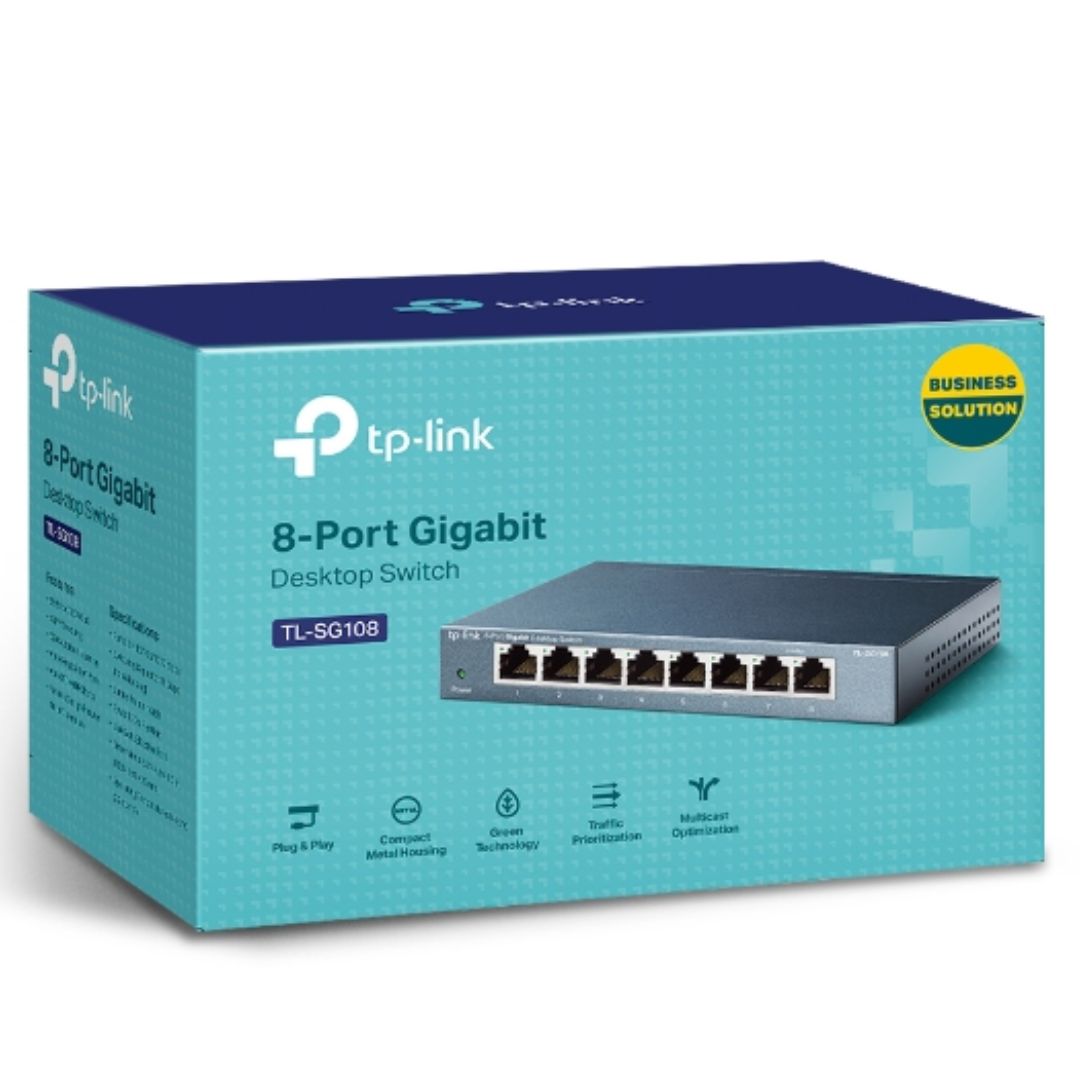 TP-Link TL-SG108 8-Port Gigabit Desktop Switch