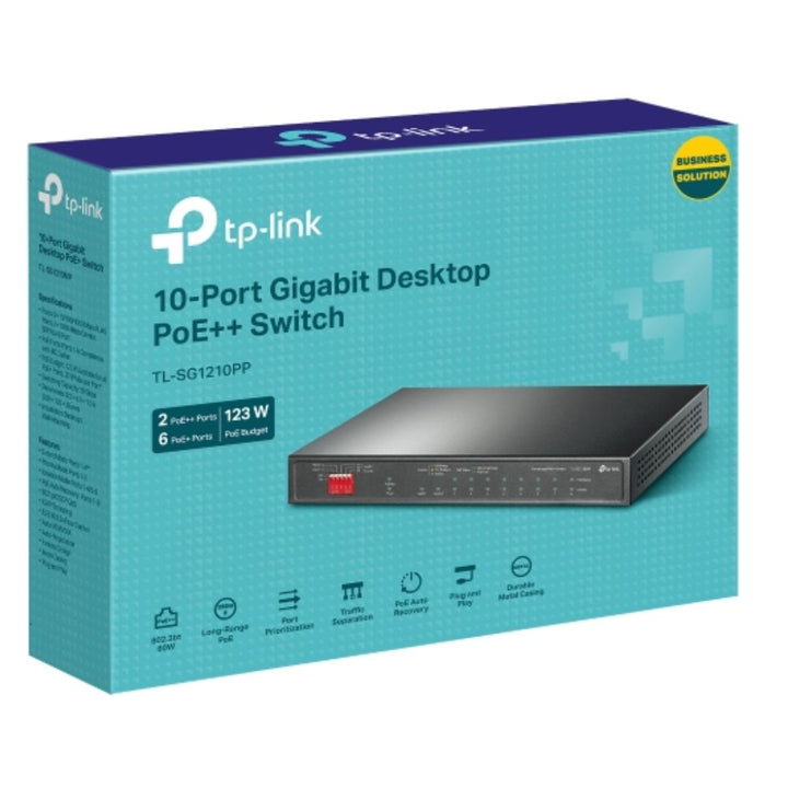 TP-Link TL-SG1210PP | 10-Port Gigabit 