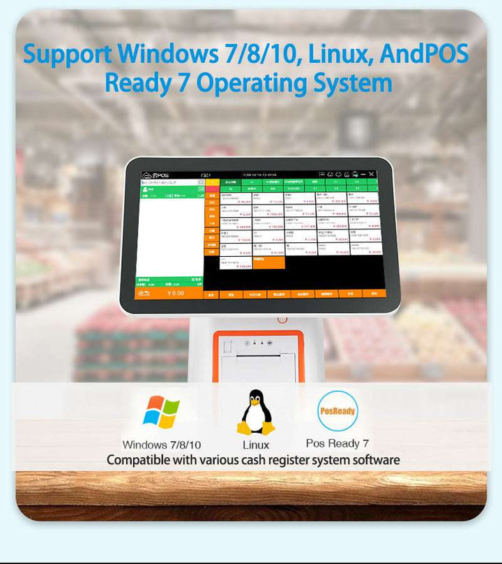 Export Pos systems English version cash register Android pos machine cash register
