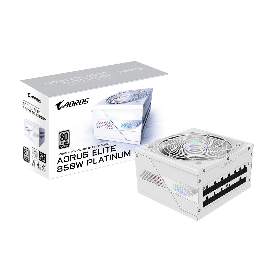 Gigabyte GP-AE850PM PG5 ICE 850W PSU Power Supply — Front View