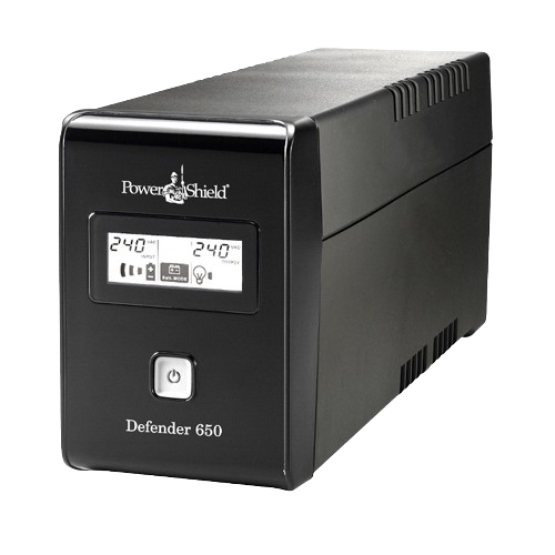Power Shield Defender 650 Va Ups, Avr, Lcd Display, 2 Au Outlets, User Replaceable Batteries, 2 Year Warranty