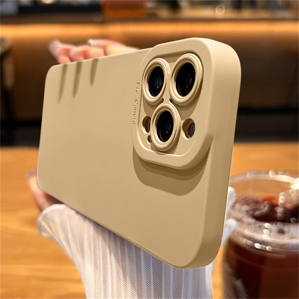 Luxury Matte Liquid Silicone Soft Phone Case