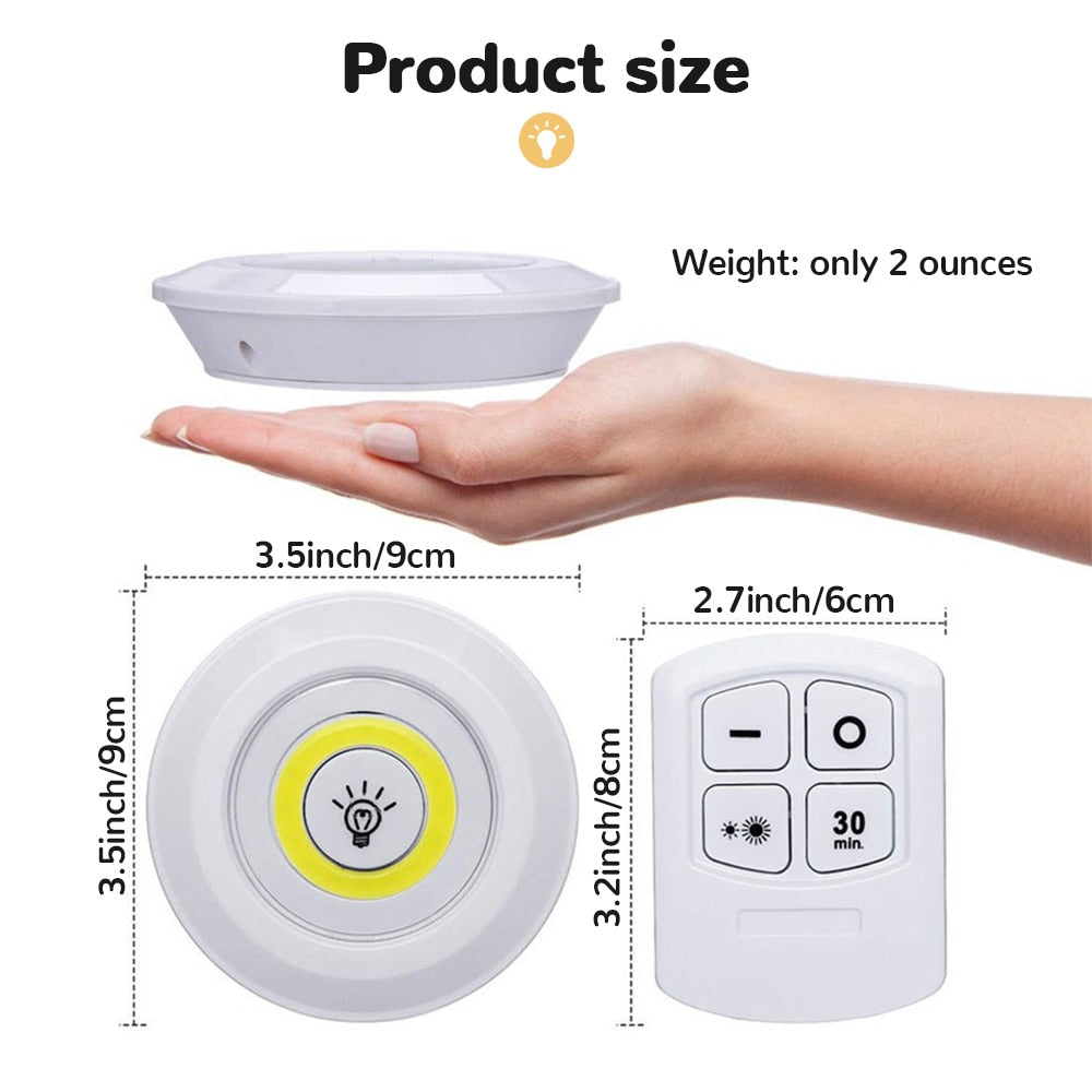 "UltraGlow 3W Cob LED Under Cabinet Light: Illuminate with Brilliance!"