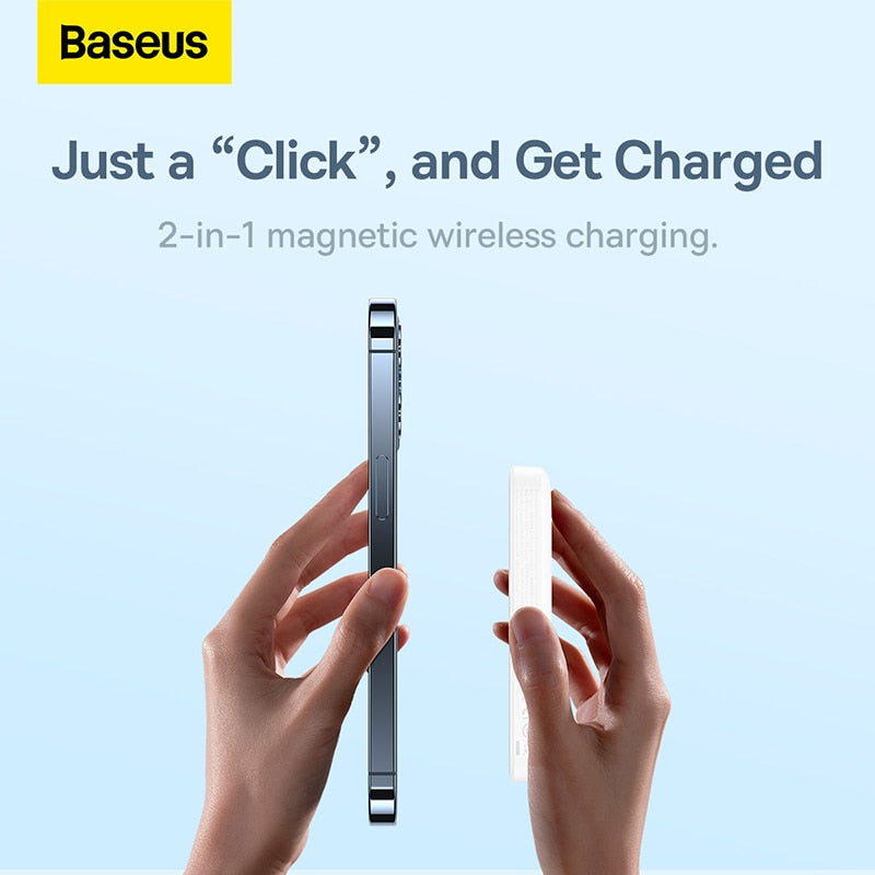 Baseus Magnetic Power Bank 20W 6000mAh Wireless External Battery