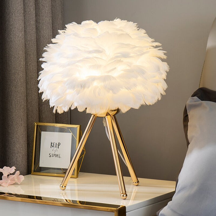 "Nordic Glow: LED Table Lamp for Indoor Romance"