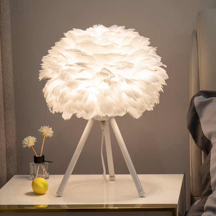 "Nordic Glow: LED Table Lamp for Indoor Romance"