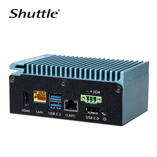Shuttle SPCEL03 Industrial Computer | Intel Atom x6413E | 32GB DDR4 | HDMI 2.0 | 2x LAN | Fanless | 1Yr
