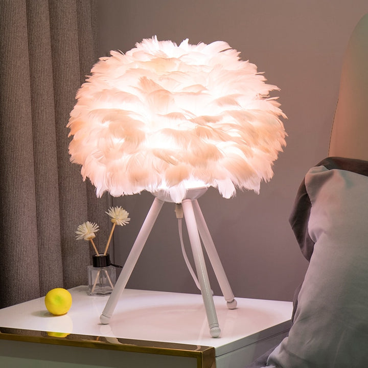 "Nordic Glow: LED Table Lamp for Indoor Romance"
