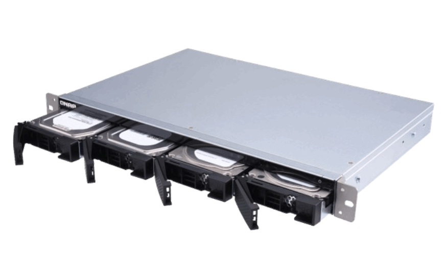 Qnap Ts 431 Xeu 2 G 4 Bay Nas Al314 32 Bit Arm® Cortex A15 Quad Core 1.7 G Hz 2 Gb Ddr3 Hot Swappable 2x Ge 1x10 Gb E Sfp+ 4x Usb3.2 1 U Rackmoun 3 Yr
