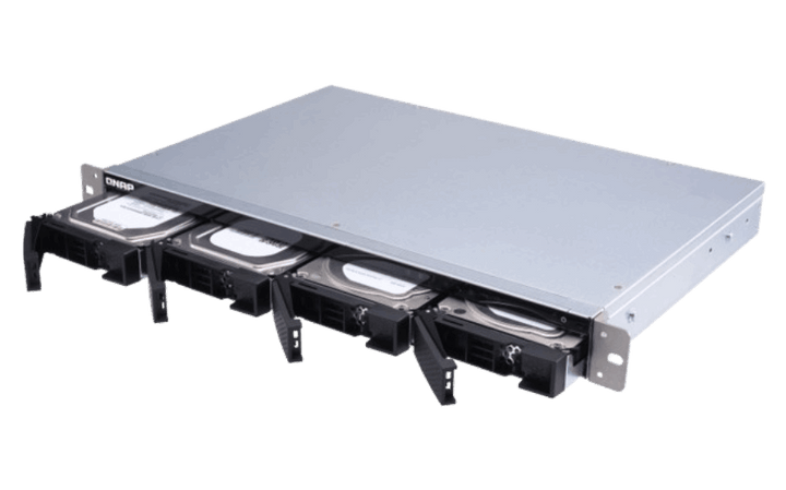 Qnap Ts 431 Xeu 2 G 4 Bay Nas Al314 32 Bit Arm® Cortex A15 Quad Core 1.7 G Hz 2 Gb Ddr3 Hot Swappable 2x Ge 1x10 Gb E Sfp+ 4x Usb3.2 1 U Rackmoun 3 Yr
