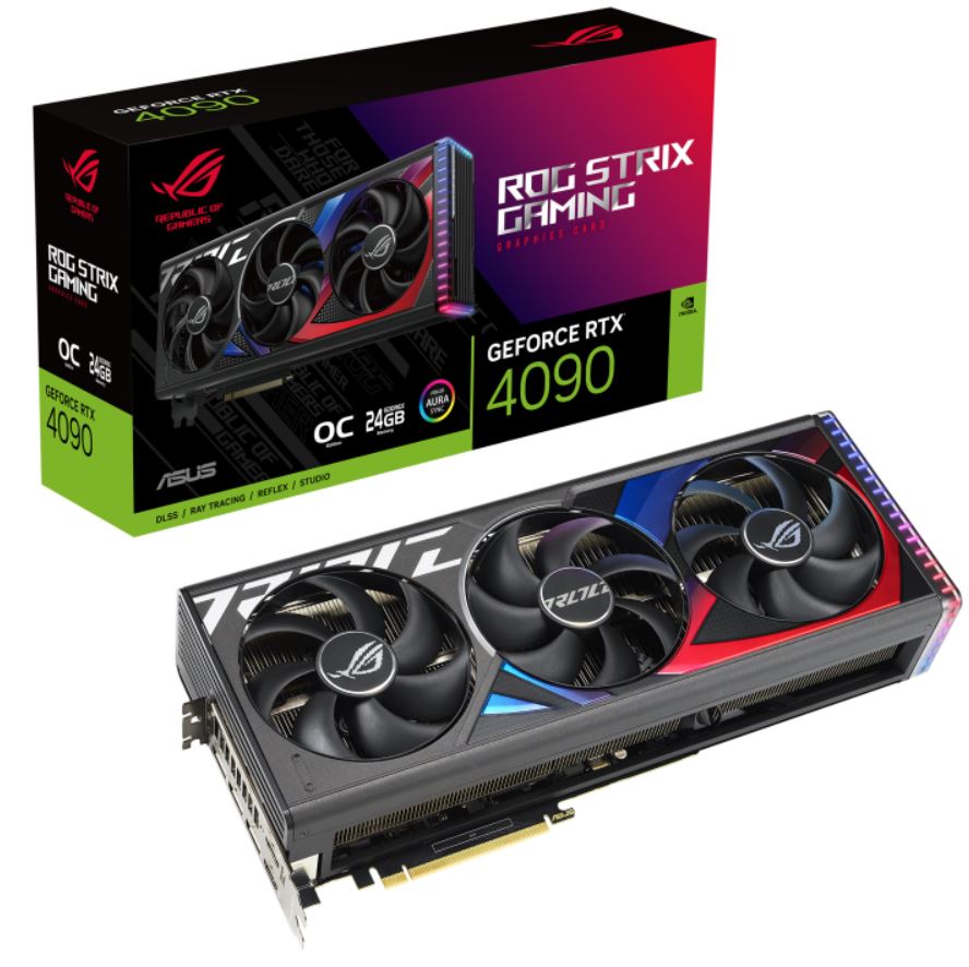 Asus NVidia Ge Force Rog Strix Rtx4090 O24 G Gaming Oc Edition 24 Gb Gddr6 X, 2610 M Hz Boost Clock, Ram 21 Gbps, 3x Dp, 2x Hdmi, 357.6x149.3x70.1mm